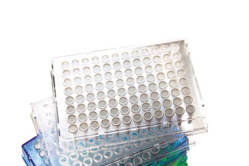 [SK-TP323] Armadillo 96-Well Plate, Clear Semi-Skirted, White Wells - 25 plates